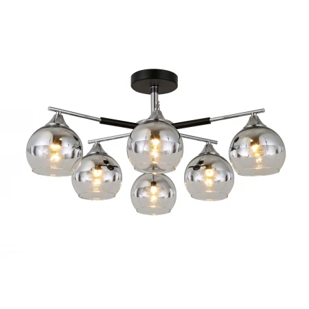 74539/6 CHROME+BLACK (1) Люстра (RL) 