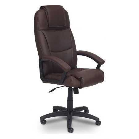 Компьютерное кресло BERGAMO, коричневый, кожа искусственная