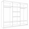 Шкаф-купе Кааппи 12 2400x600