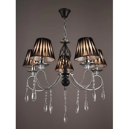 ВР-N3683/5 BK+CR D660*XH580/770mm (4) светильник п [01091132] - Классика люстры