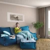 Бескаркасное кресло Лофт Зеленый, размер ХXXХL, жаккард-мальмо