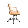 Кресло офисное CH-993-low, светло-коричневый, кожа искусственная
