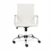 Кресло офисное Urban-Low, белый, кожа искусственная