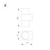 Настенный светодиодный светильник Arlight Sp-Spicy-Wall-Twin-S180X72-2X6W Day4000 033264 Настенный светодиодный светильник Arlight Sp-Spicy-Wall-Twin-S180X72-2X6W Day4000 033264