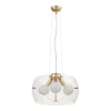 Подвесная люстра Lumina Deco Globo LDP 6018-400 PR+F.GD