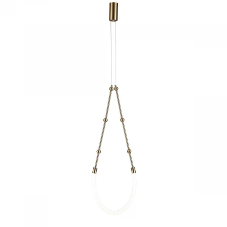 Подвесной светодиодный светильник Indigo Corda 14010/1P Brass V000062L