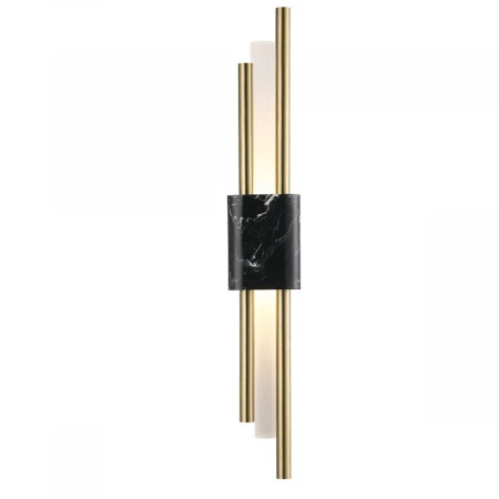 Настенный светодиодный светильник Crystal Lux CARTA AP6W LED BLACK/BRASS