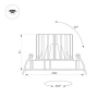 Встраиваемый светодиодный светильник Arlight MS-Forecast-Built-Turn-R82-8W Warm3000 037187 Встраиваемый светодиодный светильник Arlight MS-Forecast-Built-Turn-R82-8W Warm3000 037187