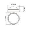Настенно-потолочный светодиодный светильник Jazzway PBH-PC-RA 1024626A
