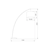 Торшер TK Lighting 5485 Moby Black