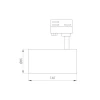 Трековый светодиодный светильник Arlight LGD-Calipso-4TR-R85-10W Day4000-Mix 046736