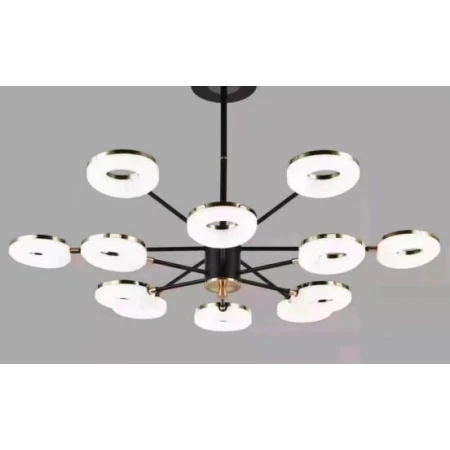 Люстра подвесная Alfa Light F3824-19 BK LED 2 COLOUR