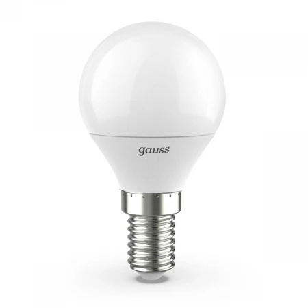 Лампа светодиодная Gauss E14 9.5W 3000K матовая 105101110