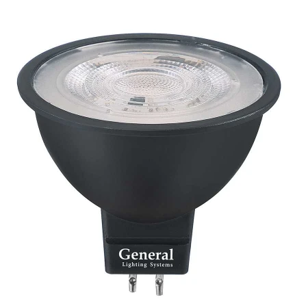 Лампа General GLDEN-MR16-7-230-GU5.3-3000 Черная Dif 60