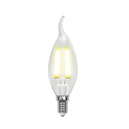 Лампа светодиодная филаментная Uniel E14 5W 4000K LED-CW35-5W/NW/E14/CL/DIM GLA01TR UL-00002865