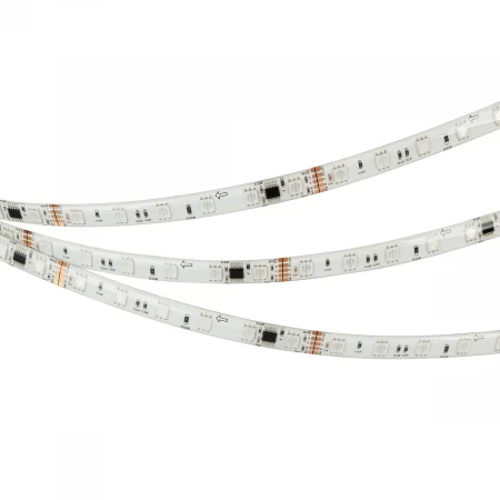 Светодиодная лента герметичная Arlight 14W/m 60LED/m 5060SMD разноцветный 5М DMX-SE-B60-10mm 24V 039607