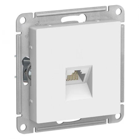 Розетка компьютерная RJ45 Systeme Electric AtlasDesign 5e кат UTP белая ATN000183