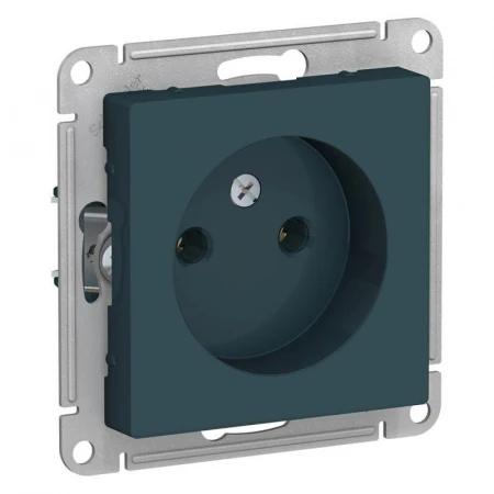 Розетка 2К Systeme Electric AtlasDesign 16A 250V изумруд ATN000841