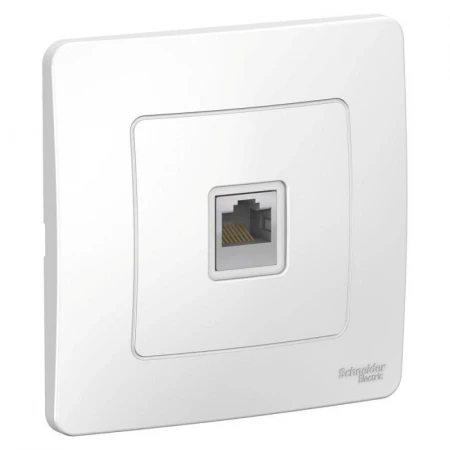 Розетка компьютерная RJ45 Systeme Electric Blanca 5e кат UTP белая BLNIS045001