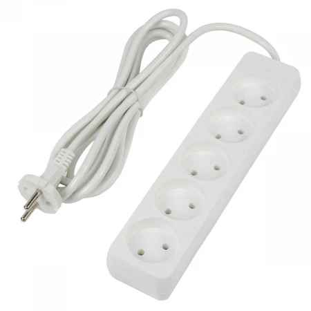 Удлинитель Uniel Ultra 5гн х 3м б/з S-CU5-3 White UL-00009990