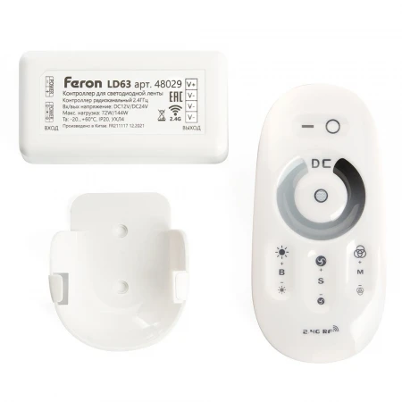 Контроллер-диммер для светодиодной ленты Feron LD62 48029 Контроллер-диммер для светодиодной ленты Feron LD62 48029