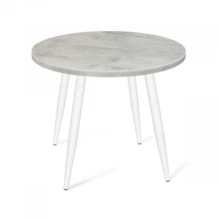 Кухонный стол Sheffilton SHT-TU14/80 МДФ белый муар/бетон светлый 6328796108