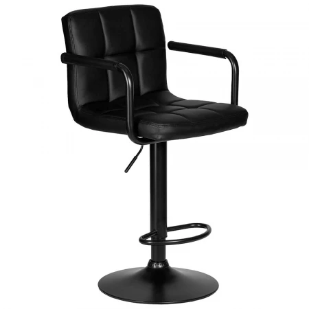 Стул барный DOBRIN KRUGER ARM BLACK (черный) 5011_BlackBase-LM KRUGER ARM BLACK