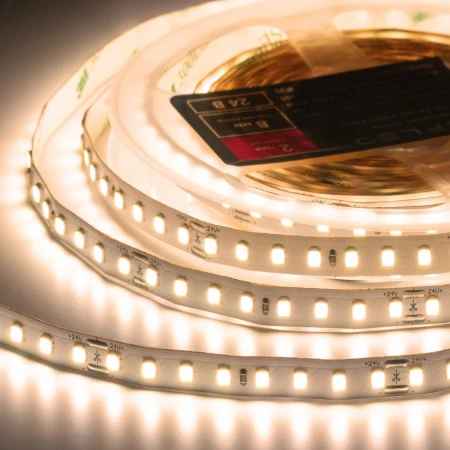 Лента светодиодная ELFLED PRO140, 128/м (2835), 24В, 12Вт/м, 5м, белый теплый 2800-3300К ELFLED-24128-PRO140ww Лента светодиодная ELFLED PRO140, 128/м (2835), 24В, 12Вт/м, 5м, белый теплый 2800-3300К ELFLED-24128-PRO140ww