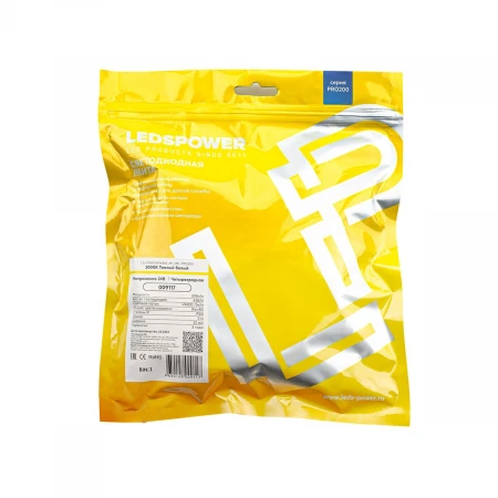 Светодиодная лента LEDS POWER четырехрядная 2835 448/м (47Вт/м) 24В теплая, серия ПРО200 009117 Светодиодная лента LEDS POWER четырехрядная 2835 448/м (47Вт/м) 24В теплая, серия ПРО200 009117