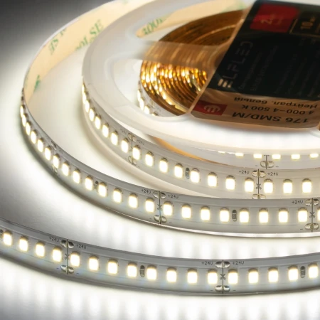 Лента светодиодная ELFLED PRO140, 176/м (2835), 24В, 16Вт/м, 5м, белый нейтральный 4000-4500К ELFLED-24176-PRO140nw Лента светодиодная ELFLED PRO140, 176/м (2835), 24В, 16Вт/м, 5м, белый нейтральный 4000-4500К ELFLED-24176-PRO140nw