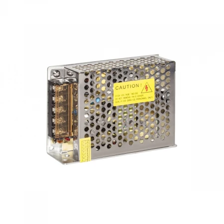 Блок питания интерьерный ELF, 12В, 60Вт, компактный металлический перфорированный корпус ELF-12E60BEmini