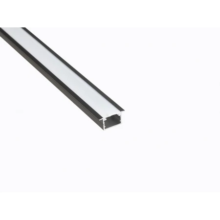 Профиль врезной LEDS POWER СПВ17-2412 алюм. черный с призм.рассеивателем 2м 008462