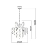 Подвесная люстра Arte Lamp Pipirima A4089LM-6AB