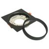 Светильник встраиваемый Feron DL705 потолочный GX70 черный квадрат IP44 51108