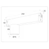 Трековый светодиодный светильник Ambrella Light Track System Magnetic 220V GL1242