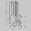 Коннектор угловой внутренний Maytoni Technical Accessories for tracks Levity TRA184ICL-11B