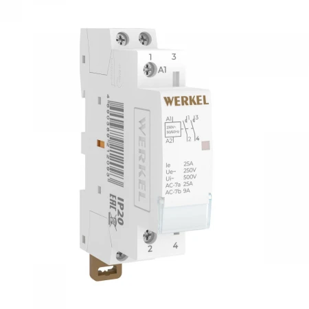Контактор модульный 25 A 2NO (1 модуль) Werkel W941M25O 4690389212093