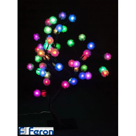 Световая фигура "дерево", зелено-красный + сине-красный, lt020