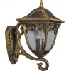 Светильник садово-парковый Feron PL4081 четырехгранный на стену вверх 100W E27 230V, черное золото