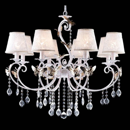 Люстра Natali Kovaltseva 11386/8C WHITE GOLD ANASTASIA