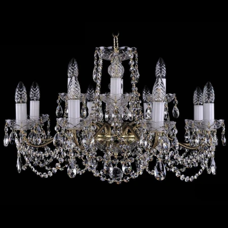 Хрустальная люстра Bohemia Ivele Crystal 1214/8+4/220/G