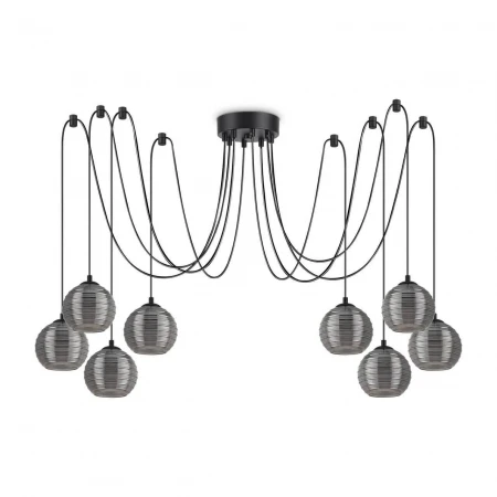 Подвесная люстра Ideal Lux Riga SP8 Fume